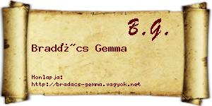 Bradács Gemma névjegykártya